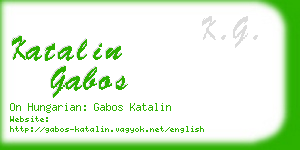 katalin gabos business card